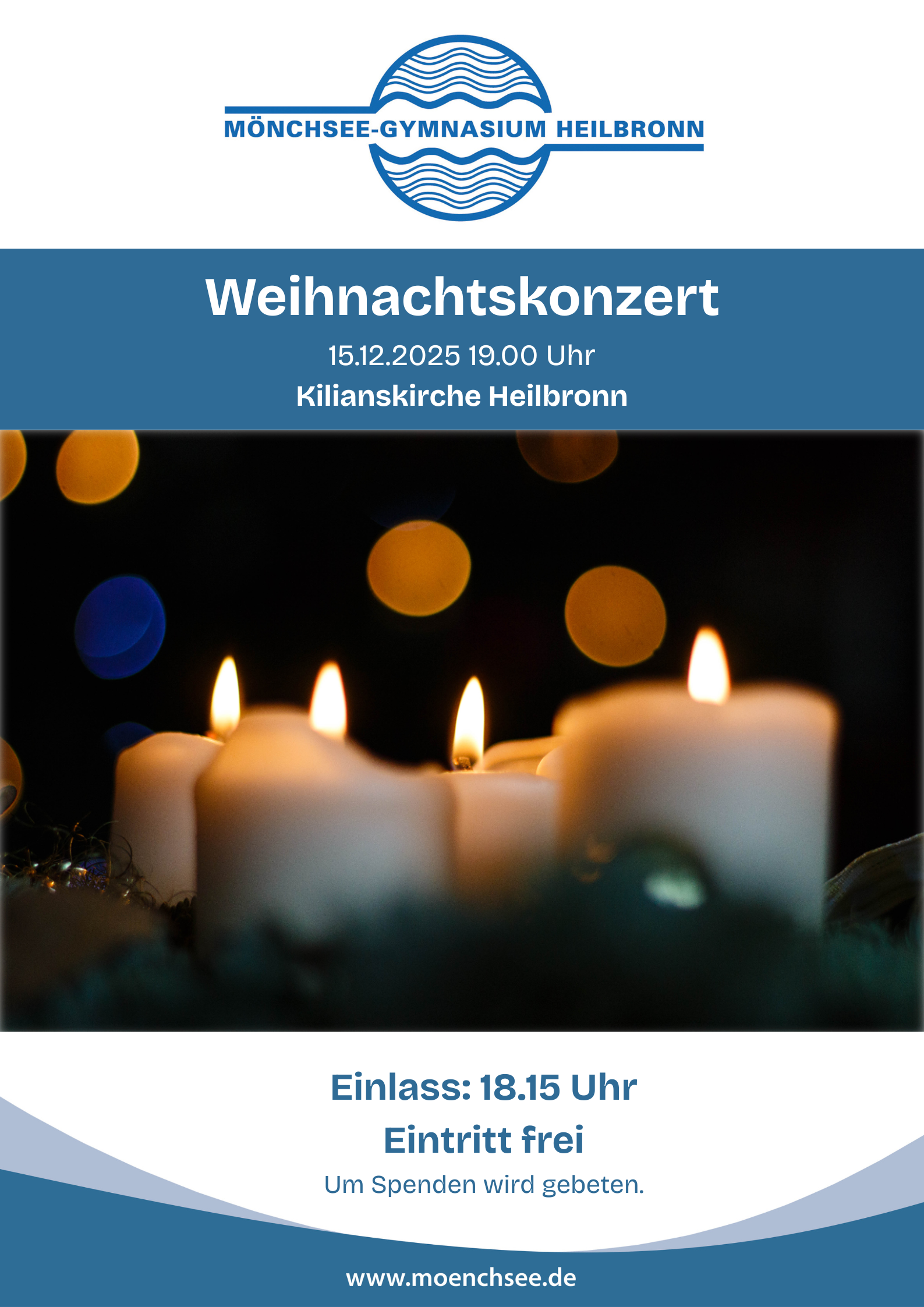 Plakat Weihnachtskonzert 2025
