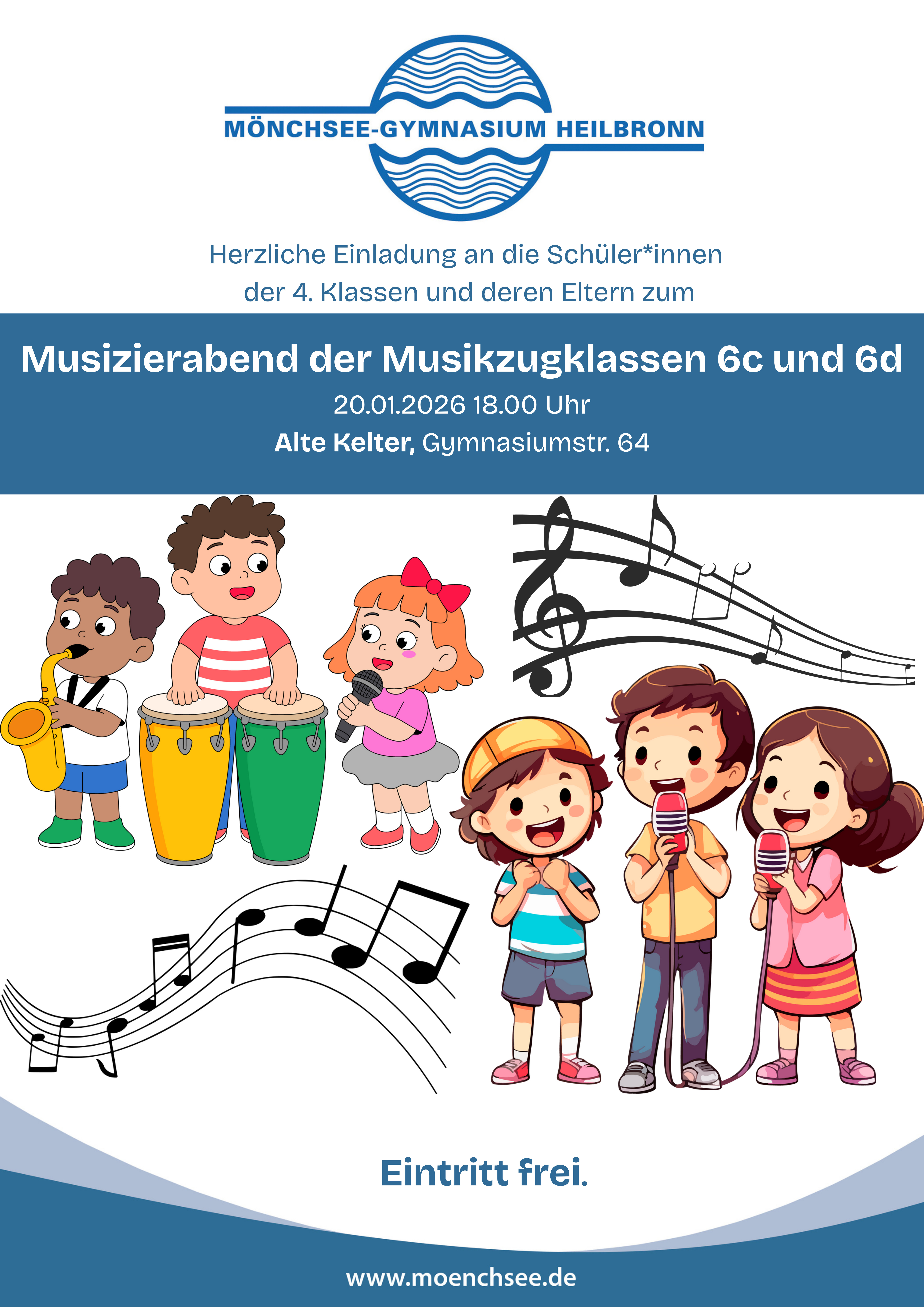 Plakat Einladung Musizierabend